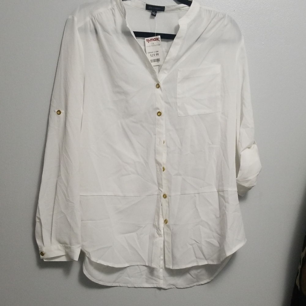 Long sleeve button down blouse